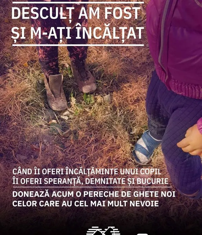 Un preot din Caracal strânge ghetuțe pentru copiii săraci