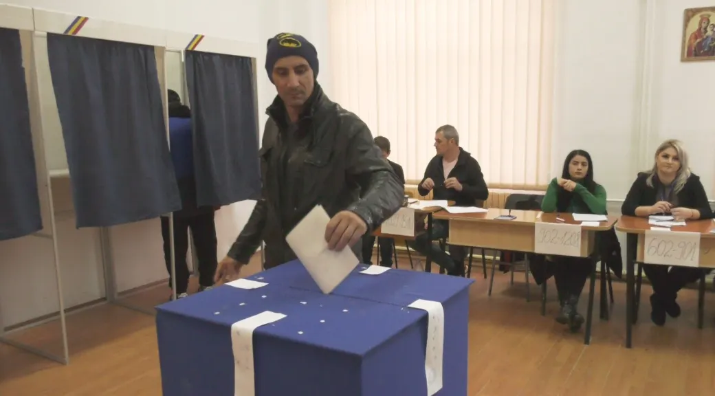 Prezență la vot numeroasă în Slatina și în comunele județului