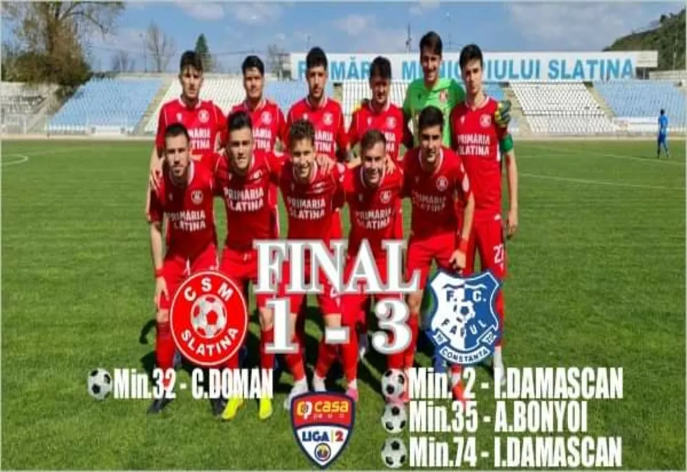 Final de meci victorios pentru Farul, la Slatina