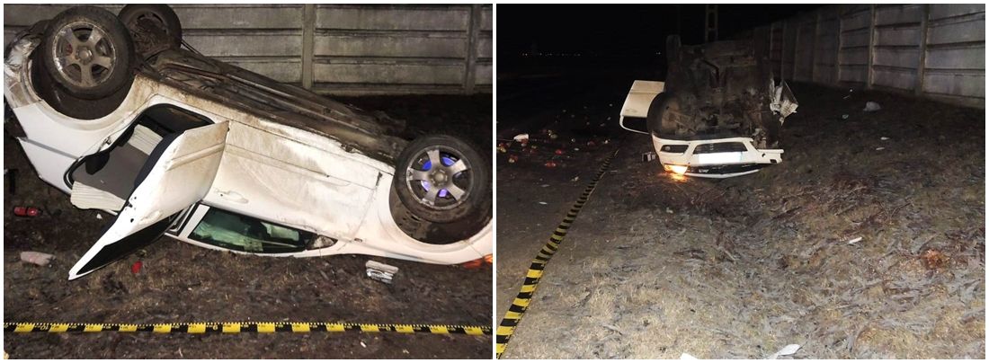 În comă după ce s-a răsturnat cu autoturismul, la ieşirea din Caracal spre Deveselu