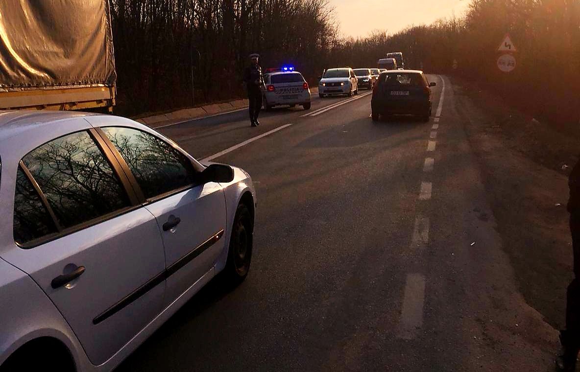 Accident în lanț pe drumul care leagă Slatina de Craiova - FOTO