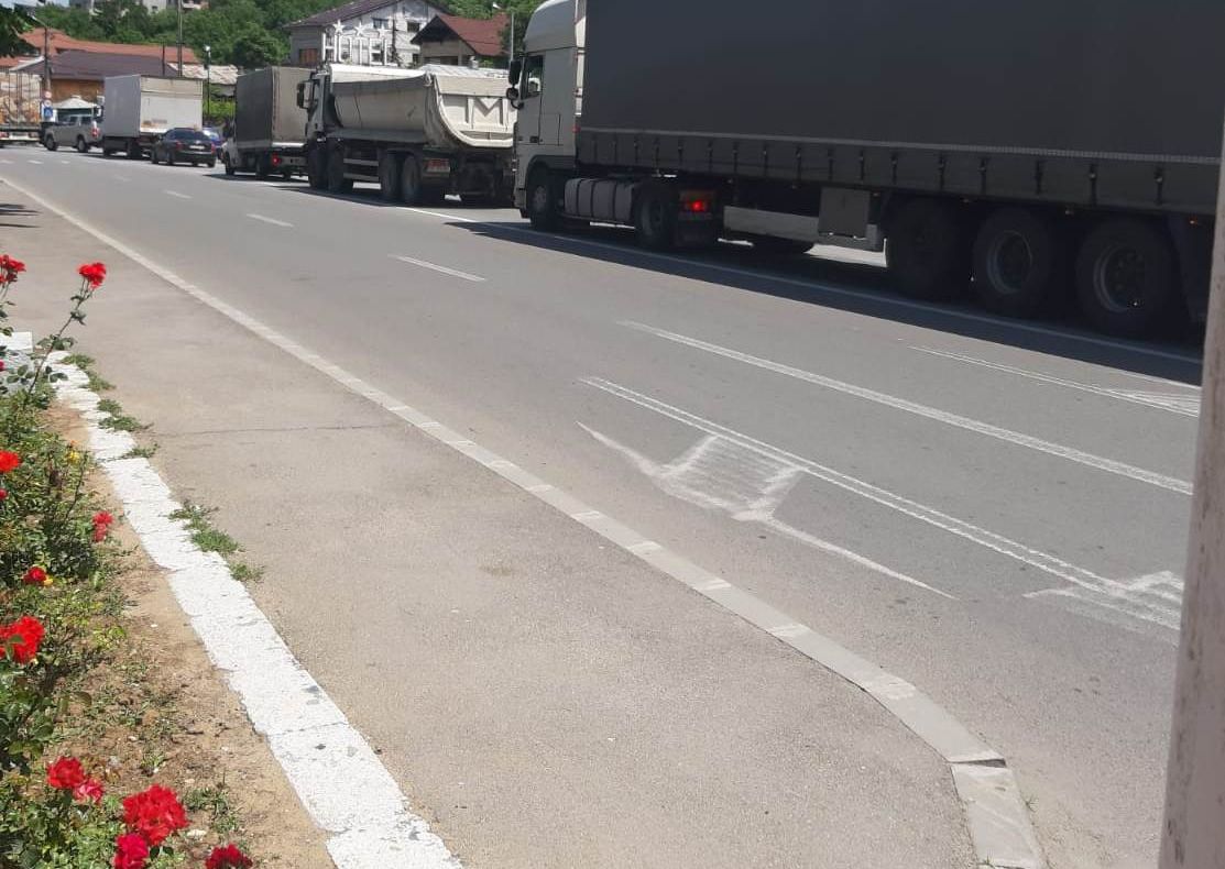 Trafic rutier îngreunat, la intrare în Slatina dinspre Craiova. Motivul - VIDEO
