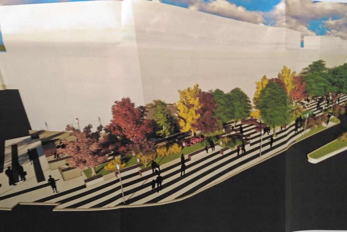 Zona pietonală de lângă Piaţa Steaua, reabilitată de Primăria Slatina