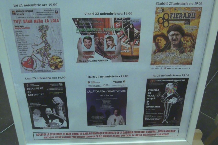 Începe Festivalul de teatru „Acasă la Eugen Ionescu”. Intrarea gratuită la toate piesele