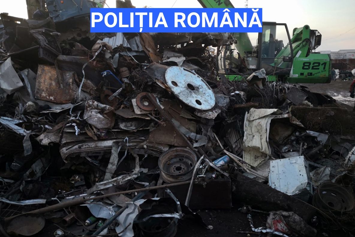 Olt: Mai multe tone de fier vechi confiscate de polițiști pentru că erau transportate ilegal