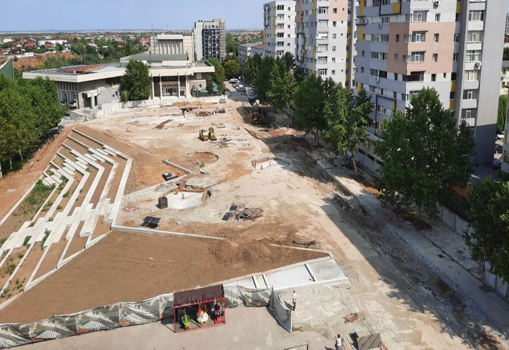 Centrul Slatinei, în schimbare. Ce se întâmplă pe şantierul Esplanadei