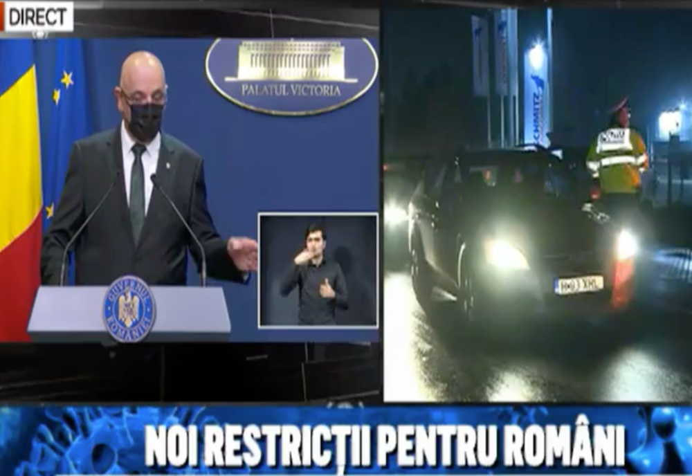 Noile RESTRICȚII oficiale: „În weekend circulația va fi permisă până la 20, iar la firme/operatori economici până la 18:00”