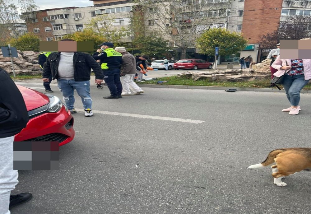 Accident în Slatina. Un copil de doi ani şi bunica sa, loviţi de o maşină