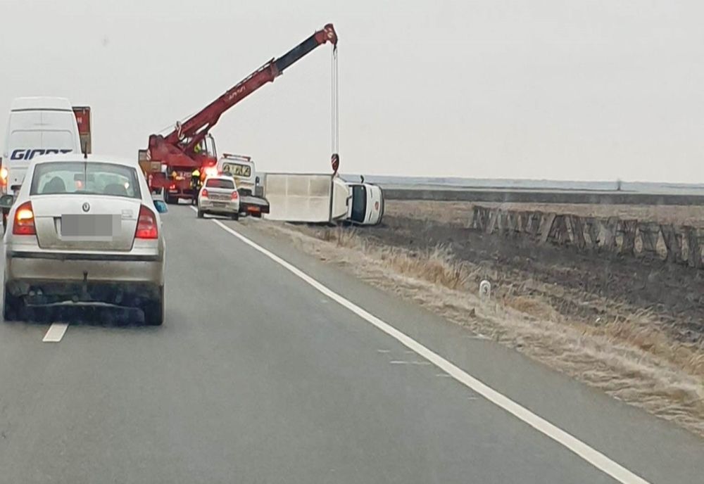 Trafic rutier pe un singur sens în tre Slatina şi Piteşti, în judeţul Olt