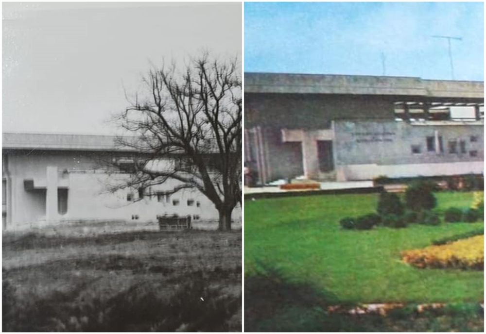 Istoria locală | Un stâlp în formă de cruce de la una din intrările în Casa de Cultură a Sindicatelor Slatina i-a supărat pe comunişti