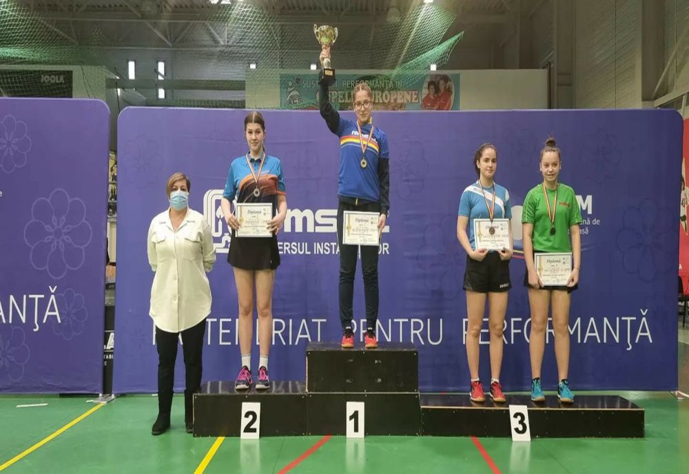 Sportivă din Slatina, medalie la  Campionatul Național de tenis de masă juniori II