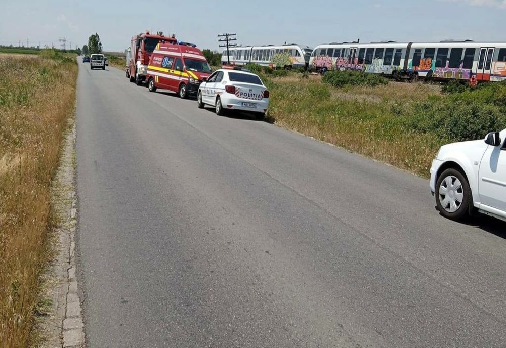 Accident feroviar în Olt. Tren blocat pentru aproape o oră