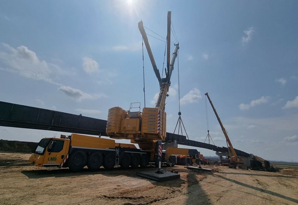 Umbrărescu continuă lucrările pe Drumul Expres Craiova-Piteşti. Ce se întâmplă la nodul rutier de la Valea Mare