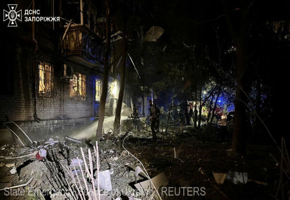 UCRAINA: CEL PUŢIN 16 CIVILI RĂNIŢI ÎN RAIDURI AERIENE RUSE ASUPRA ORAŞULUI ZAPOROJIE
