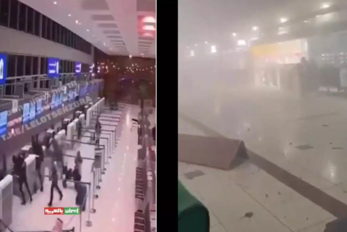Momentul în care o dronă iraniană a lovit aeroportul din Dubai