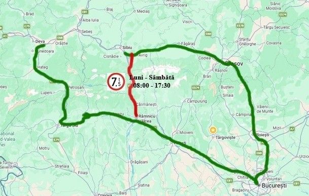 Restricții de circulație pe Valea Oltului