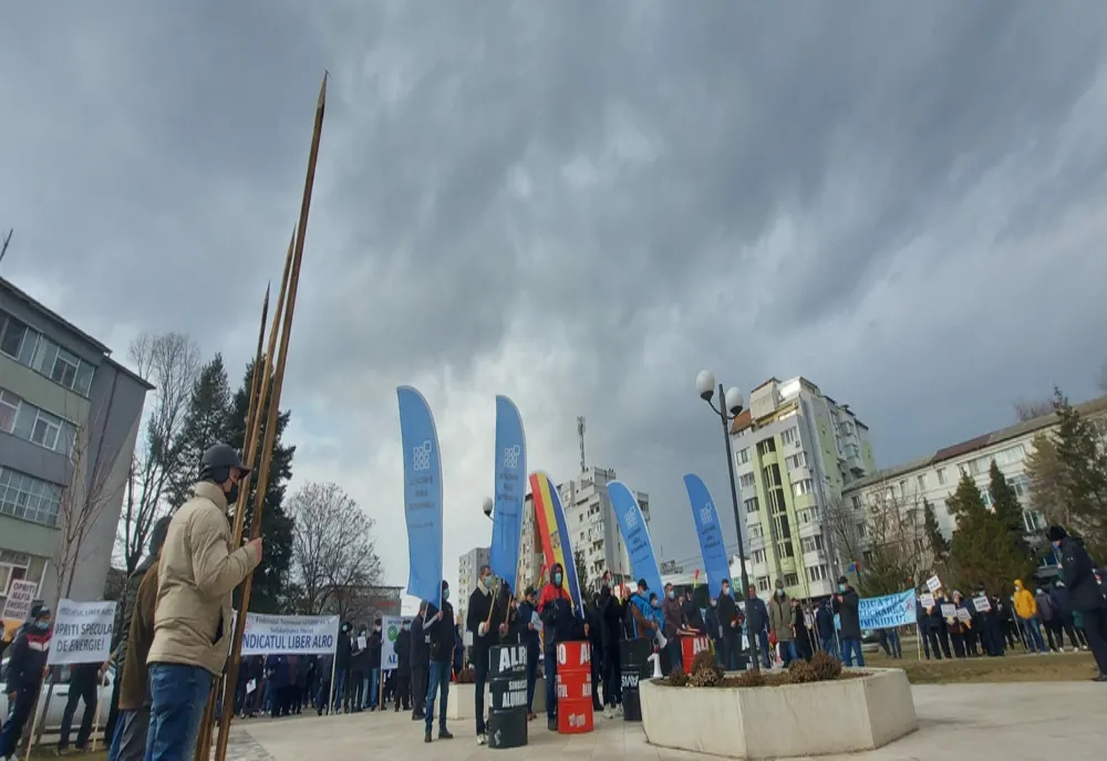 VIDEO. Angajaţii Alro, un nou protest