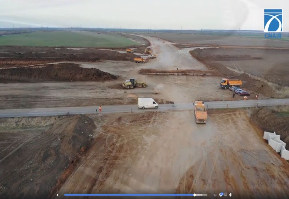 VIDEO. Cum arată şantierul Drumului Expres Craiova-Piteşti