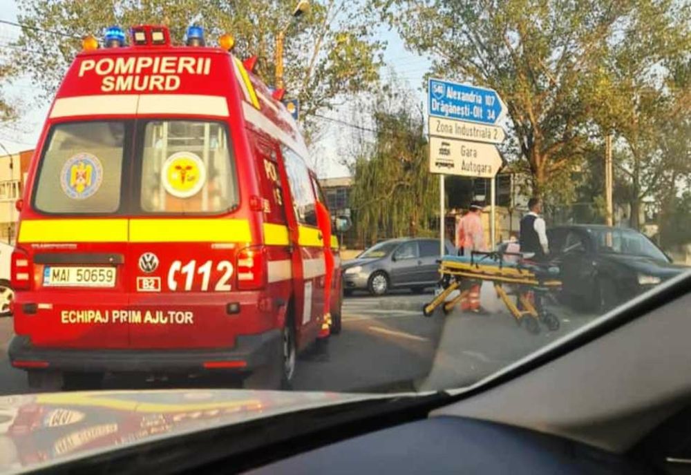 Accident rutier în Slatina. O tânără mireasă, la spital