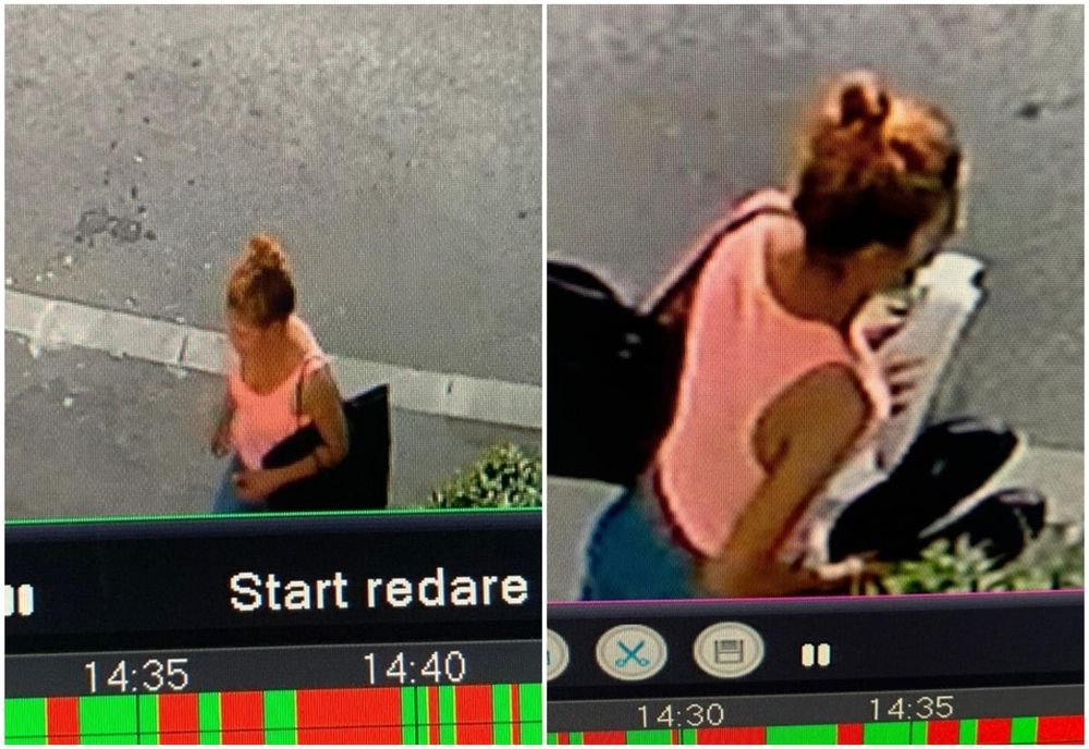 VIDEO. Se întâmplă în Slatina: O femeie fură încălţămintea lăsată la uscat, în zona unei ferestre