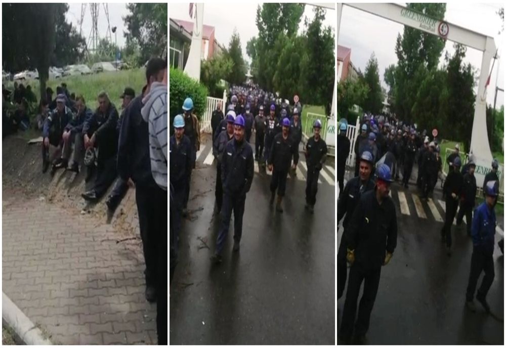 VIDEO. GREVĂ la Fabrica de Vagoane Caracal. Cei 500 de muncitori au ieşit în faţa întreprinderii