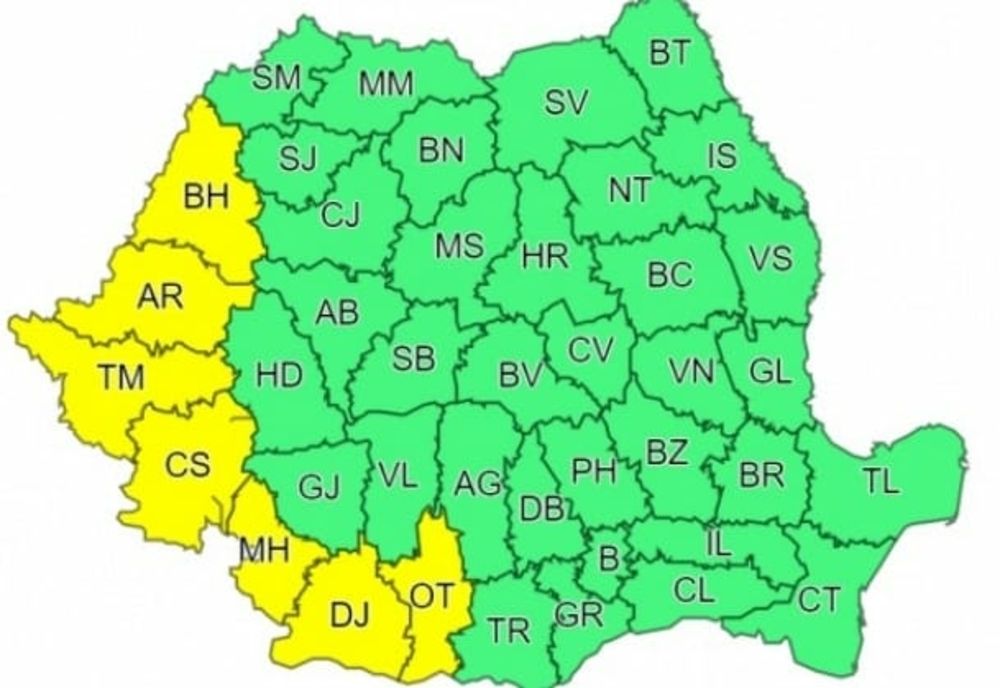 Un nou Cod Galben de CANICULĂ. Ce judeţe sunt vizate
