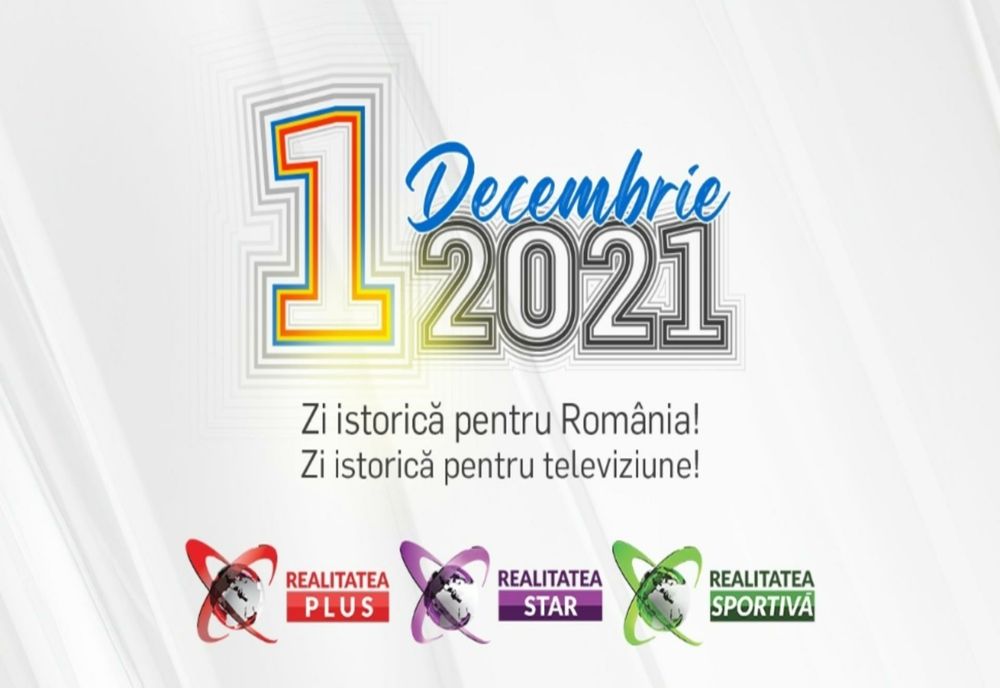 De 1 Decembrie, cele 3 televiziuni marca REALITATEA – Plus, Sportivă și Star - se unesc într-un MARE SHOW, DE NERATAT