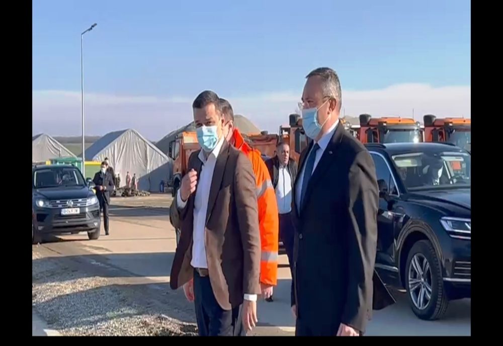 Ciucă şi Grindeanu au păşit pe şantierul Drumului Expres Craiova-Piteşti