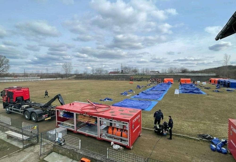 Pompieri şi echipamente ISU Olt, la Constanţa