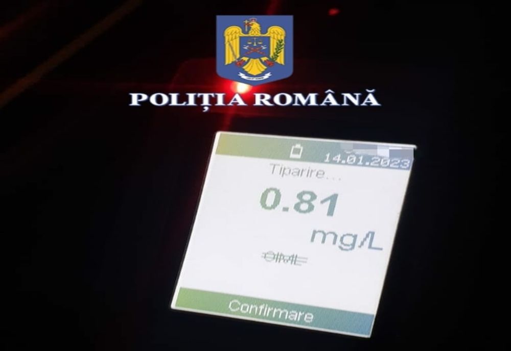 Olt: Focuri de armă pentru prinderea unui şofer băut
