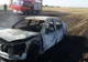 Autoturism distrus într-un incendiu de vegetație uscată, la Corabia. Un bărbat a suferit arsuri - FOTO&amp;VIDEO