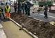 Se pune pavajul în zona din Slatina în care se va celebra Centenarul