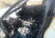 Autoturism cuprins de flăcări, pe un drum judeţ din Olt - VIDEO