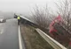 Trafic rutier întrerupt între Slatina şi Caracal din cauza unui autotren ieşit în decor