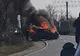 Trafic rutier blocat pe un drum naţional din Olt după ce o maşină a luat foc