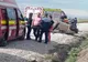 Autoturism răsturnat, în Olt. Două persoane, la spital