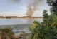 Incendiu de vegetaţie uscată, în apropiere de Slatina (VIDEO)