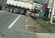 Accident în județul Olt, produs de EXPLOZIA unei anvelope a unei autocisterne - FOTO